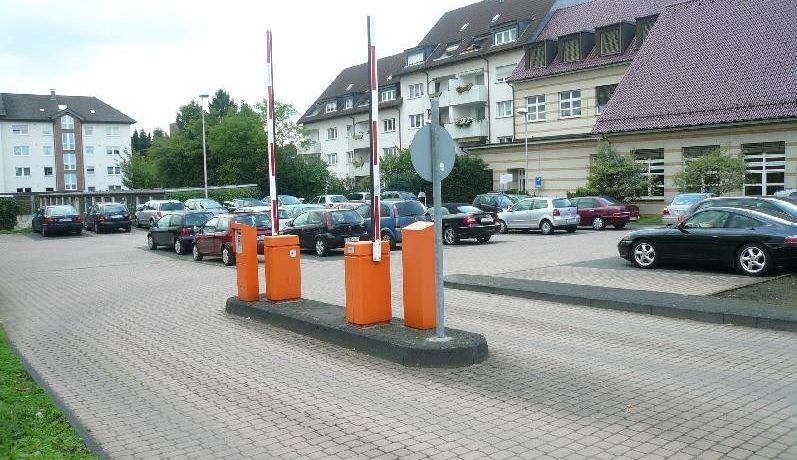 Blick auf den Parkplatz