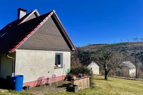 sonnige Terrasse