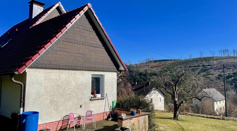 sonnige Terrasse