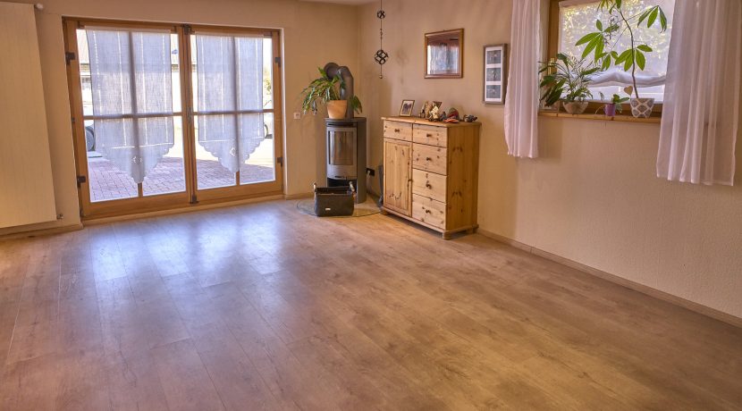 Wohnzimmer mit Terrassenzugang Einliegerwohnung