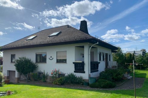 Seitenansicht-Hauseingang