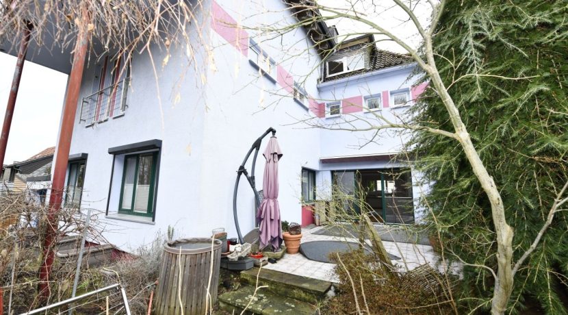 Rückansicht mit Terrasse