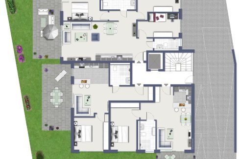 Erdgeschoss WE 01 bis 03