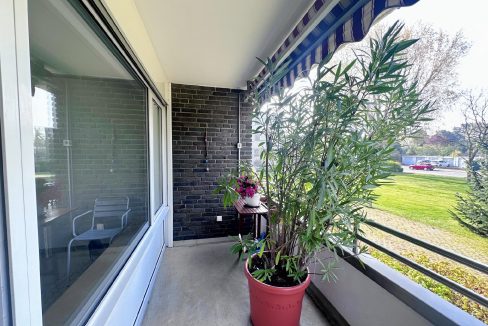 Blick vom Balkon
