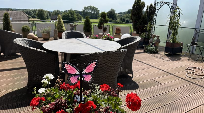 50 m² Terrasse mit Ruhrtalblick