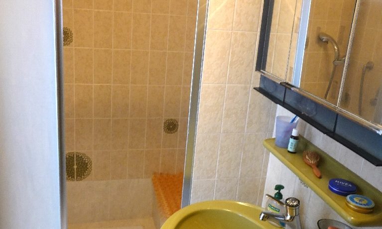 Das Duschbad neben dem Schlafzimmer