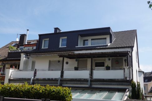 Balkonansicht auf der Hausrückseite