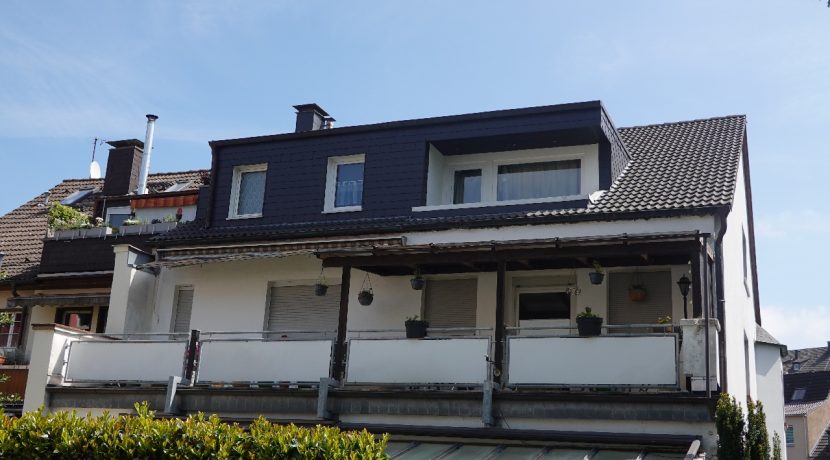 Balkonansicht auf der Hausrückseite