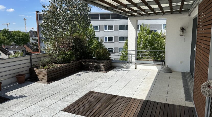 Dachterrasse mit südlicher Ausrichtung