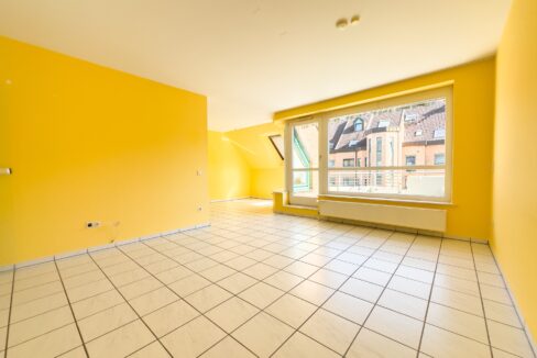 Wohnzimmer mit offener Küche
