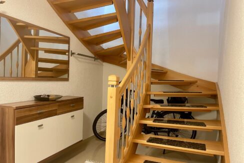 Treppe zur Hauptwohnung