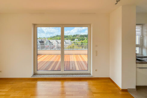 Blick auf die Dachterrasse