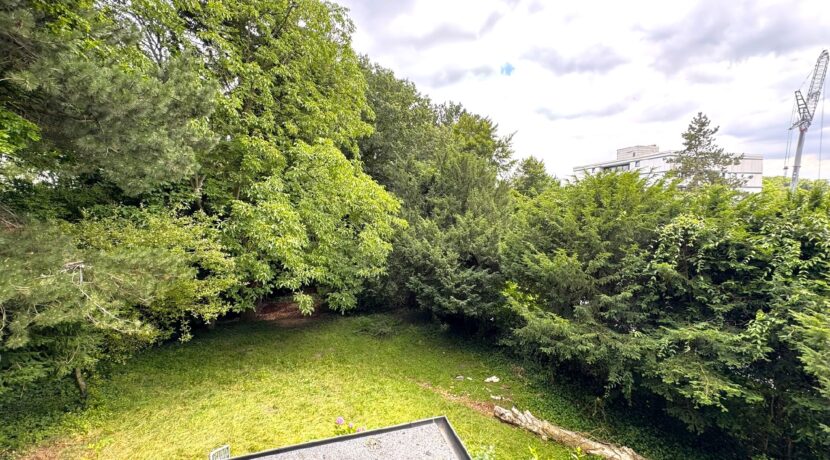 ...mit Ausblick ins Grüne