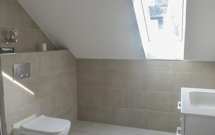 Modernes Bad mit Dusche