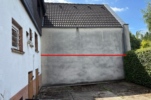 Tiefe des möglichen Anbaus
