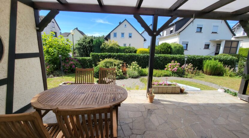 Blick auf die Terrasse