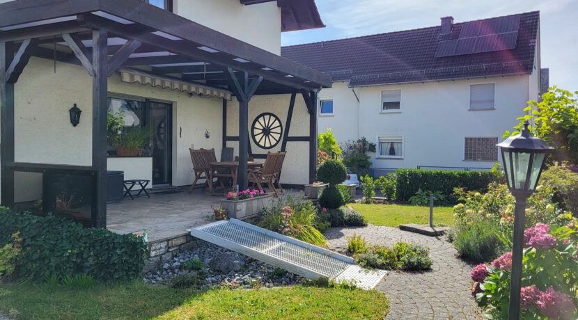 Blick auf die Terrasse
