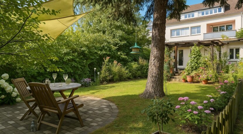 Garten Flügelanbau