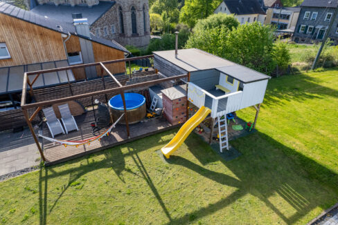 Gartenansicht/Sauna
