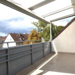 Überdachte Loggia m Schlafzimmer