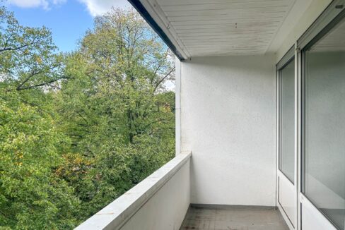 Loggia mit grüner Aussicht