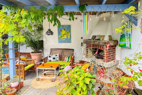 Überdachte Terrasse