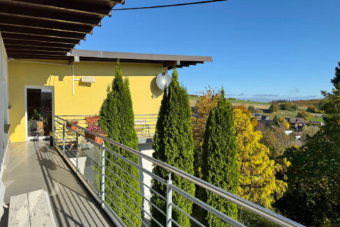 Blick vom Balkon