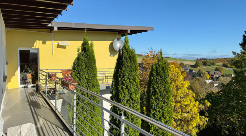 Blick vom Balkon