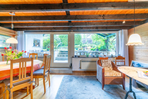 Blick auf die Terrasse