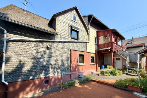 Hintere Gebäudeansicht