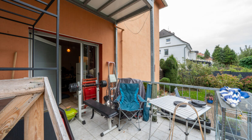 Balkon Erdgeschoss Garten Zugang