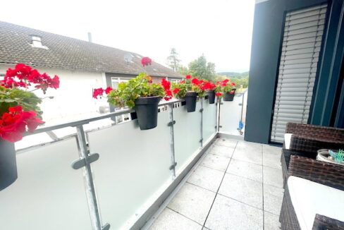 1.Balkon mit Abendsonne