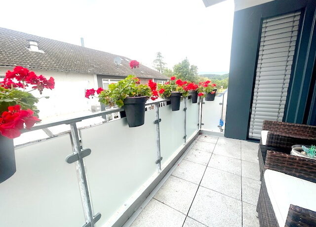 1.Balkon mit Abendsonne