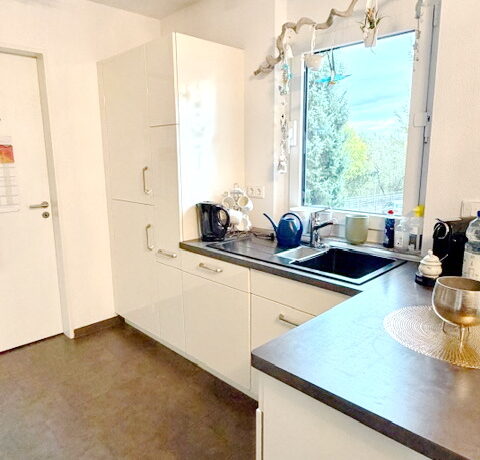 Einbauküche mit Zugang zum Abstellraum