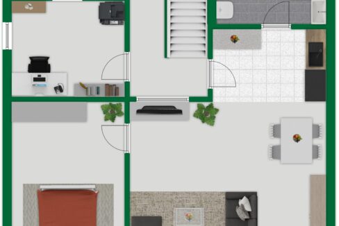 Grundriss-Skizze Erdgeschoss