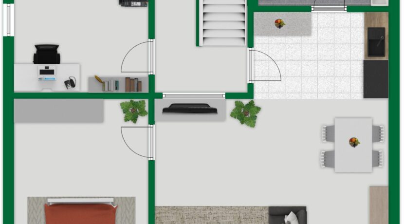 Grundriss-Skizze Erdgeschoss