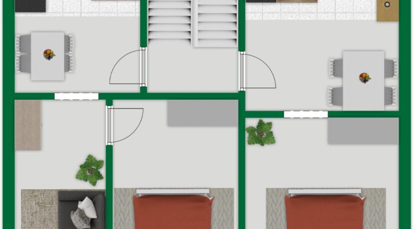 Grundriss-Skizze Obergeschoss