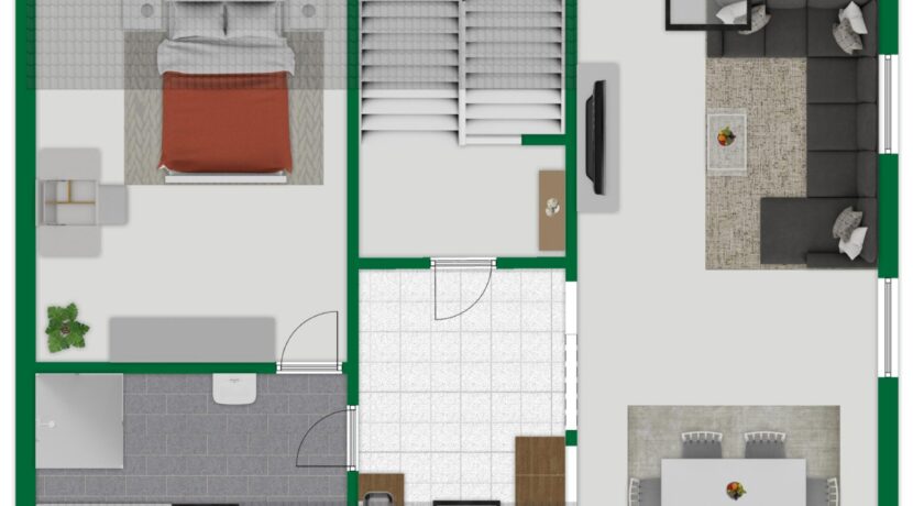 Grundriss-Skizze Dachgeschoss