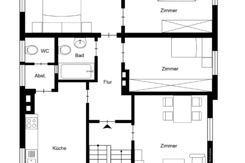 Erdgeschoss + Obergeschoss