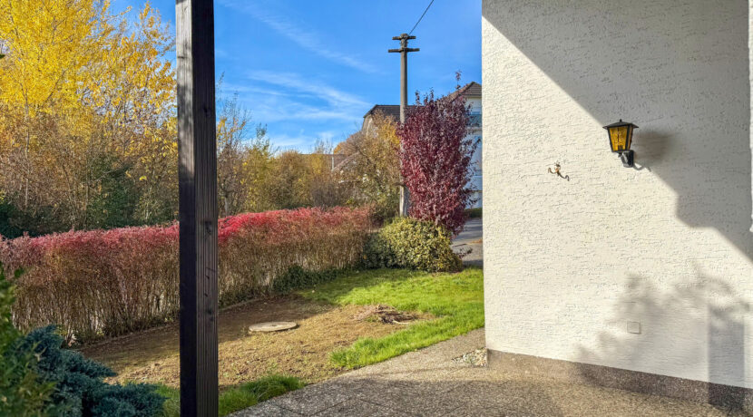 Blick auf den vorderen Gartenbereich