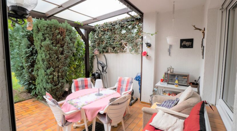 Die ca. 12,5 m² große Terrasse