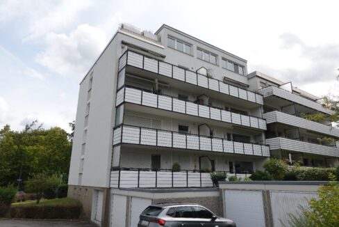 Rückansicht auf die Balkone