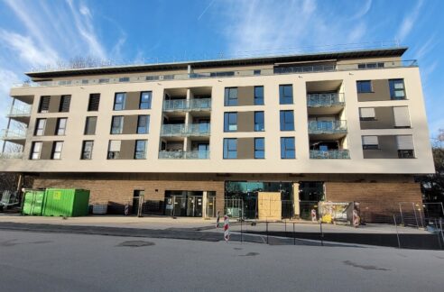 Seitliche Hausansicht