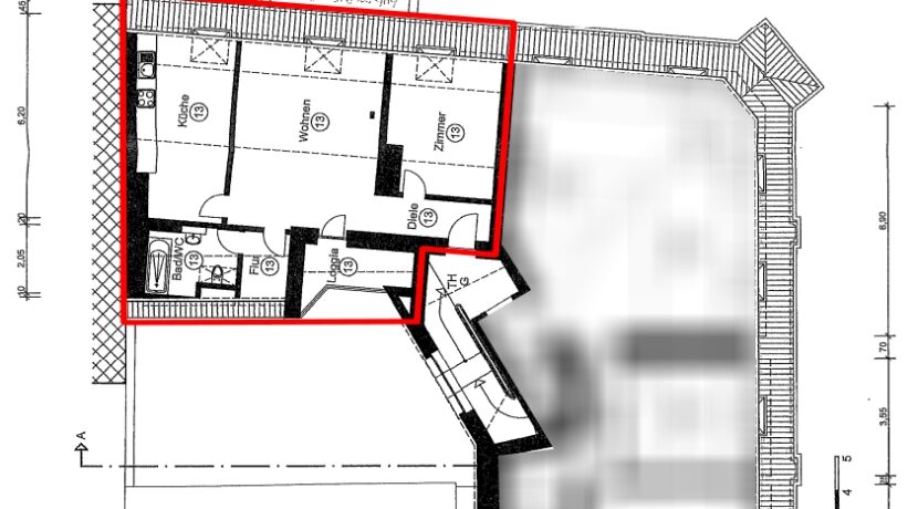 Grundriss Wohnung Nr. 13