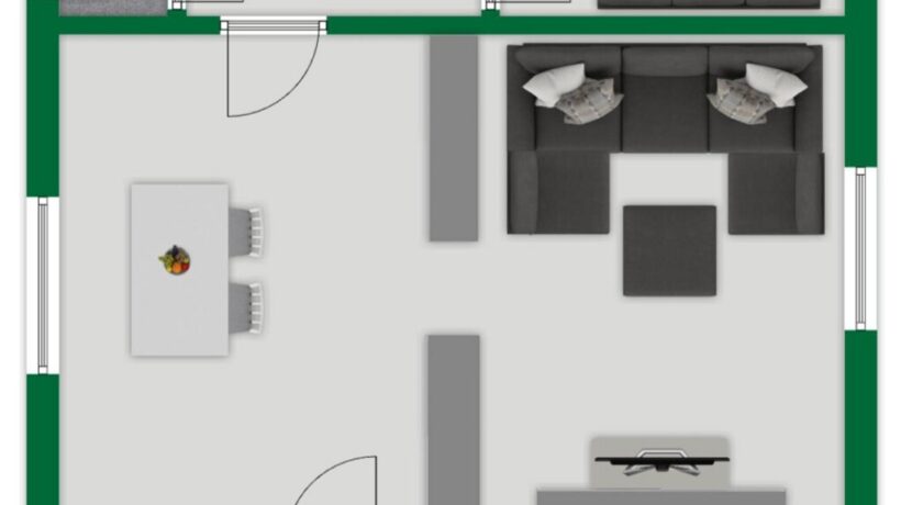 Grundriss-Skizze Erdgeschoss