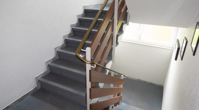 Das gepflegte Treppenhaus