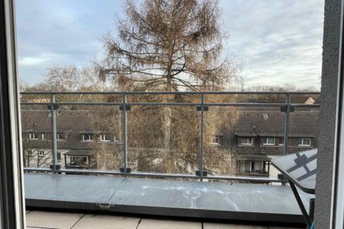 Austritt auf den Balkon