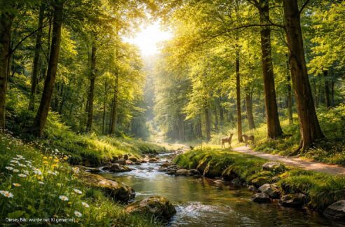 Wald- und Naturlage in Mettmann (KI generiert)