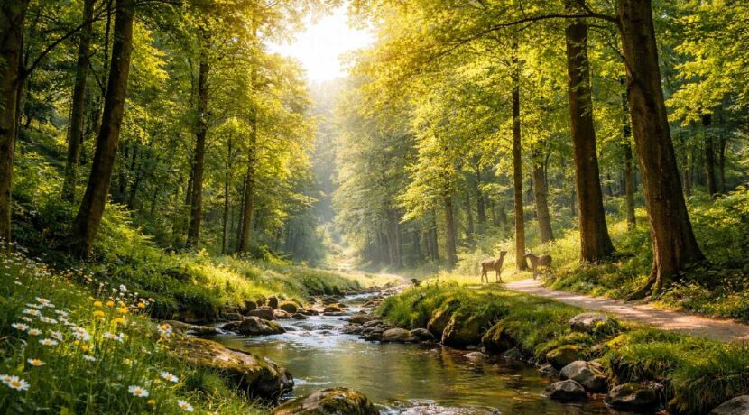 Wald- und Naturlage in Mettmann (KI generiert)