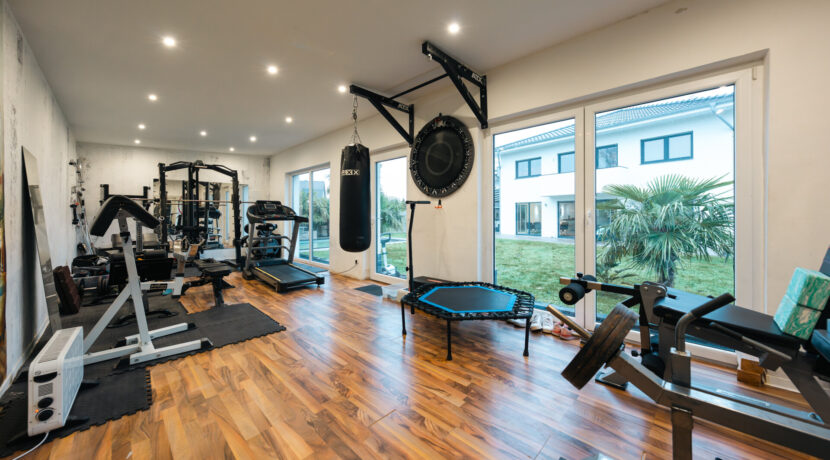 Gartenhaus Fitnessraum